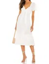 Cleobella Ashlyn Midi Dress In Ivory In White