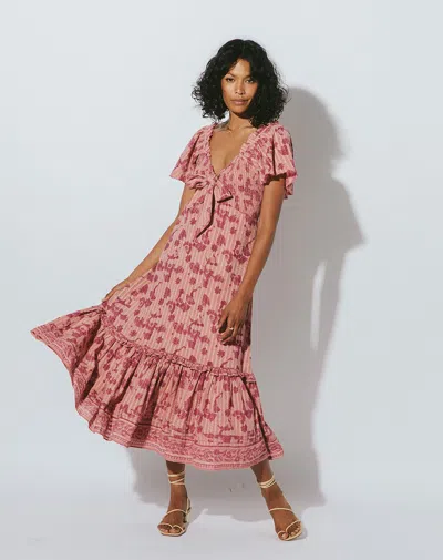 Cleobella Ashlyn Midi Dress In Pink