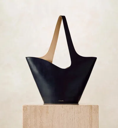 Cleobella Astrid Tote Bag | Black & Moccasin