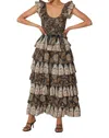 Cleobella Athena Ankle Dress In Magnolia In Multi