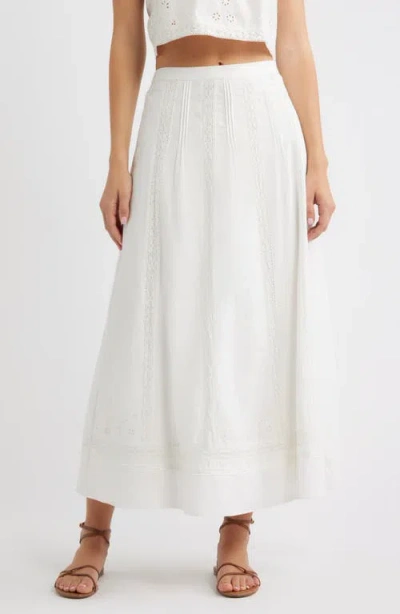 Cleobella Aylin Midi Skirt In White