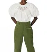 Cleobella Baylor Blouse In Ivory In Multi