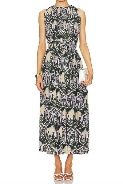 Cleobella Becca Ankle Dress In Casablanca Print In Multi