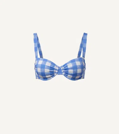 Cleobella Beckett Top | Blue Bonnet Gingham