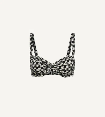 Cleobella Beckett Top | Ivory/black
