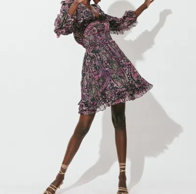 Cleobella Bellamy Mini Dress In Purple Multi