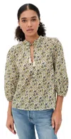 Cleobella Belle Blouse In Eloisa Floral In Neutral