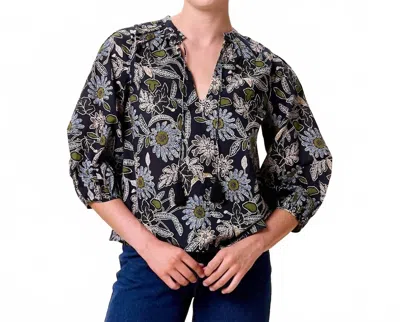 Cleobella Belle Blouse In Dark Magnolia In Multi