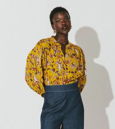 Cleobella Bette Blouse In Yellow