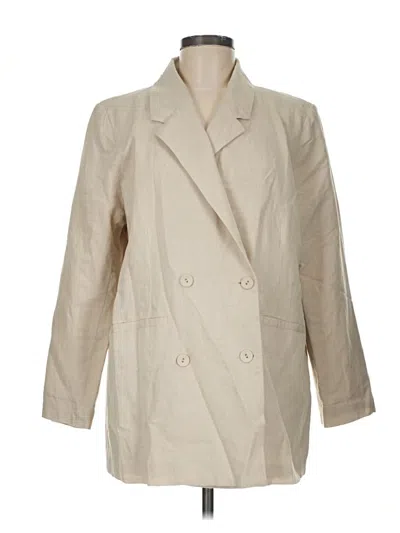 Pre-owned Cleobella Blazer Jacket In Ivory