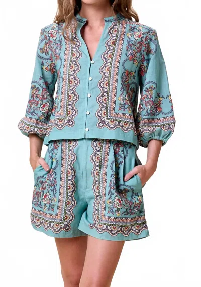 Cleobella Sebastian With Welt Pockets Short In Bleura In Multi