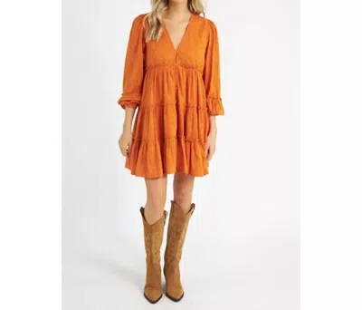 Cleobella Blythe Dress In Bright Orange In Multi