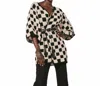 Cleobella Brenda Crochet Cardigan In Cream/black In Multi