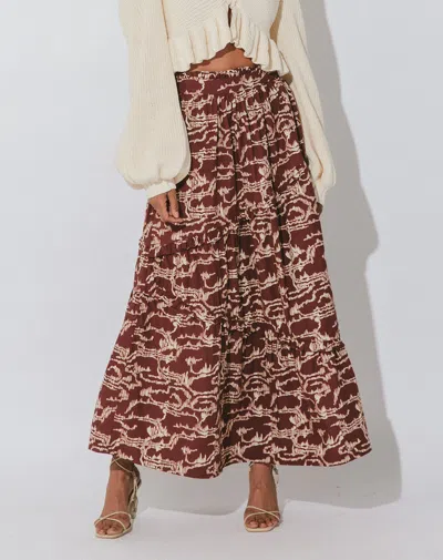 Cleobella Bria Ankle Skirt In Brown