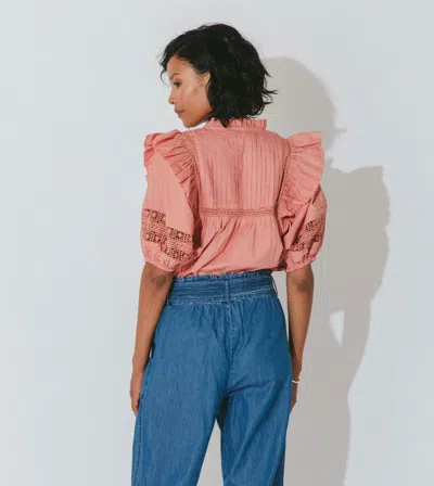Cleobella Bridget Blouse In Animal Print