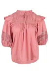 Cleobella Bridget Blouse Rose In Pink