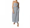 Cleobella Bristol Top And Skirt Set In Vintage Blue In Gray
