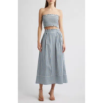 Cleobella Bristol Tube Top & Skirt Set In Blue Multi
