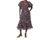 Cleobella Callista Midi Dress In Caymen Paisley Purple