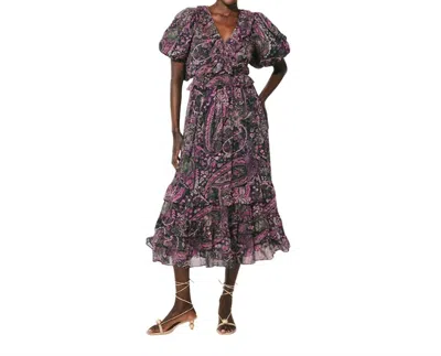 Cleobella Callista Midi Dress In Caymen Paisley Purple