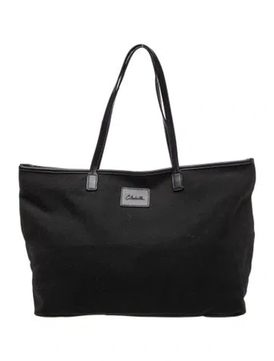 Pre-owned Cleobella Canvas Tote In Black