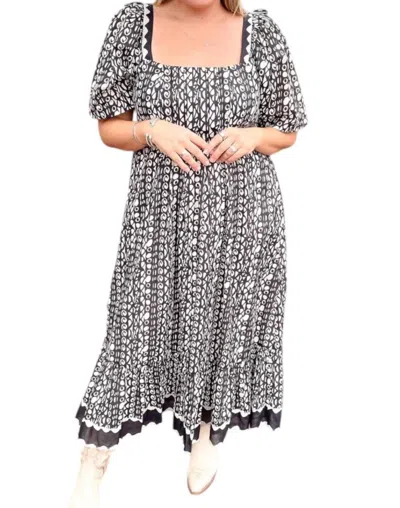 Cleobella Carissa Midi Dress In Paseo In Gray
