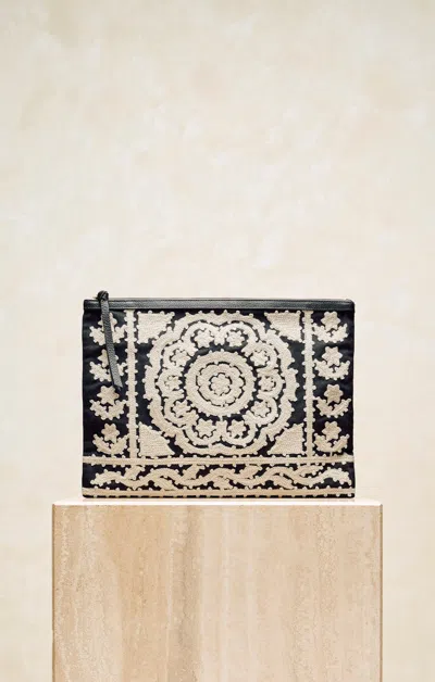 Cleobella Casablanca Clutch | Dark Tuscany In Black