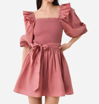 Cleobella Cassia Mini Dress In Rose In Pink