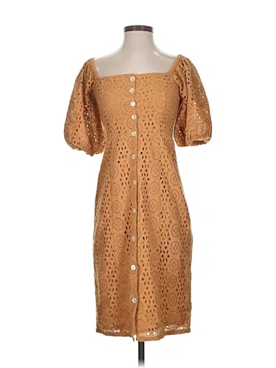 Pre-owned Cleobella Casual Dress In Brown