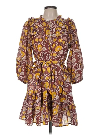 Pre-owned Cleobella Casual Dress In Brown