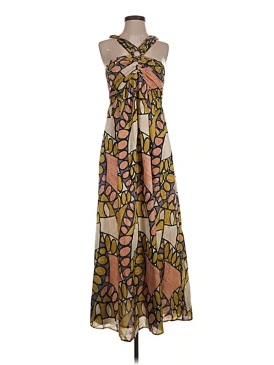 Pre-owned Cleobella Casual Dress In Brown