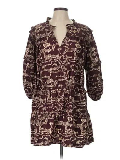 Pre-owned Cleobella Casual Dress In Burgundy