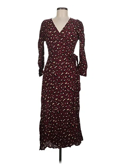 Pre-owned Cleobella Casual Dress In Burgundy