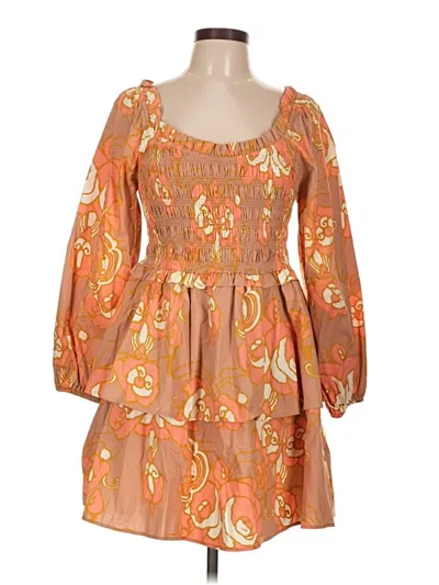 Pre-owned Cleobella Casual Dress In Orange