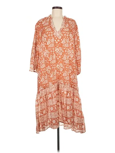 Pre-owned Cleobella Casual Dress In Orange