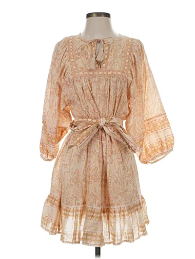 Pre-owned Cleobella Casual Dress In Tan