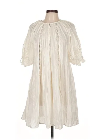 Pre-owned Cleobella Casual Dress In White