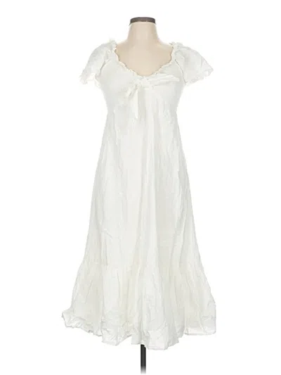 Pre-owned Cleobella Casual Dress In White