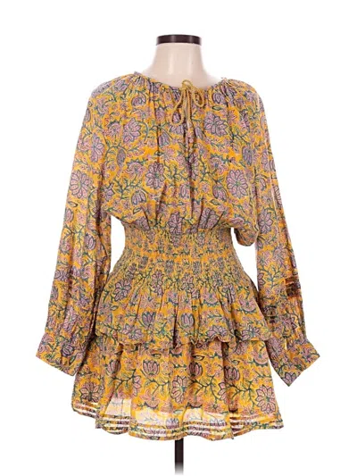 Pre-owned Cleobella Casual Dress In Yellow