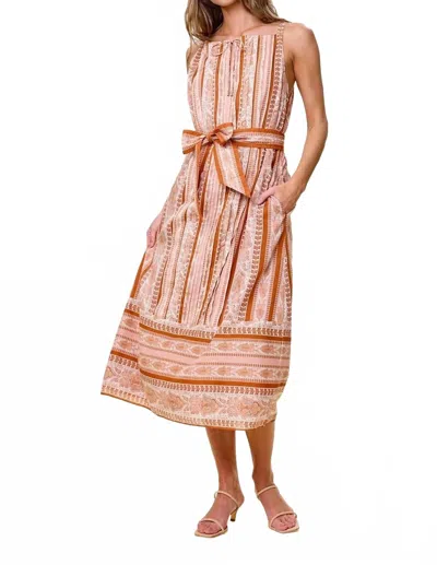 Cleobella Catalan Midi Dress In Miramar Print In Brown
