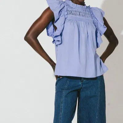 Cleobella Cecily Blouse In Periwinkle In Blue