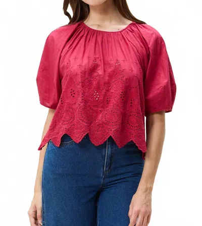 Cleobella Cerese Top In Red Bud