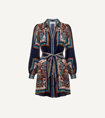 Cleobella Charisma Mini Dress | Black Floral Anise In Multi