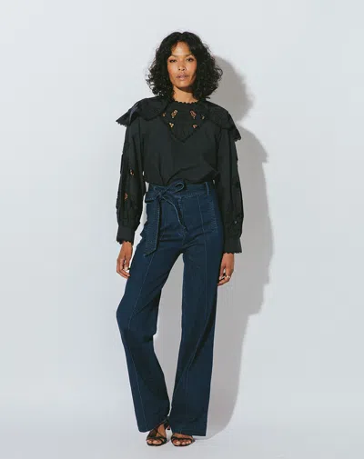 Cleobella Charlotte Trouser In Blue