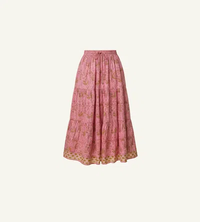 Cleobella Chelsea Ankle Skirt | Wildflower Prism Pink