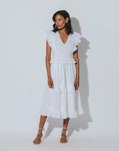 Cleobella Cherie Midi Dress In White