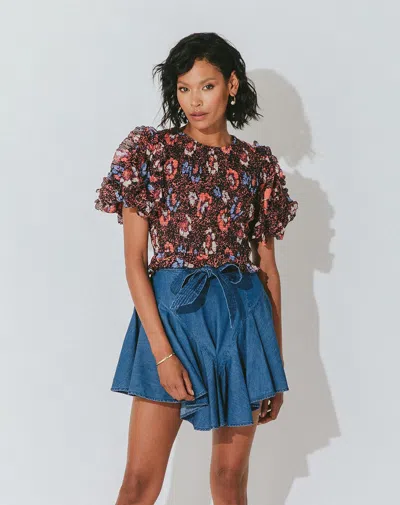 Cleobella Cindi Top | Calista Floral In Pink