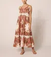 Cleobella Cindy Tiered Ankle Dress In Multicolor In Pink