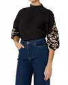 Cleobella Clarissa Blouse In Black Ivory In Black