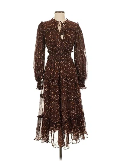 Pre-owned Cleobella Cocktail Dress In Brown